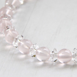 ☆スーパープレミアムブレス☆…☆ピンクレムリアンクォーツ6.5ミリ