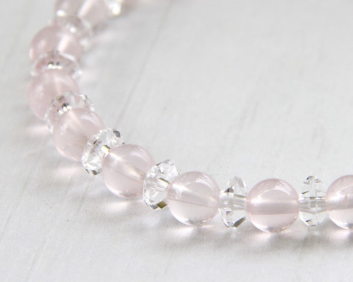 ☆スーパープレミアムブレス☆…☆ピンクレムリアンクォーツ6.5ミリ