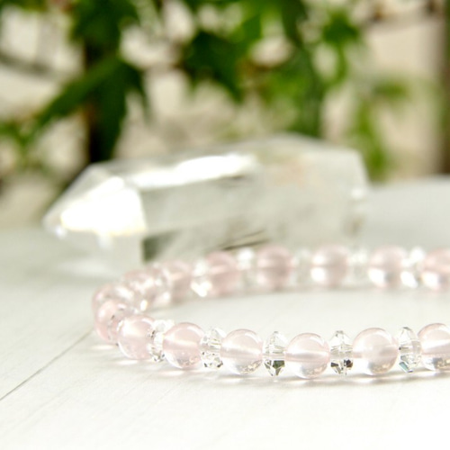 【超希少石/最強品質】宝石質ピンクアンデシン＊約6.5mm＊　天然石ブレスレット 超希少石/最強品質】宝石質ピンクアンデシン＊約6.5mm＊ 天然石