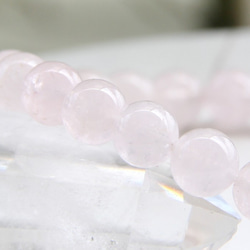 …☆宝石品質の美しいべリル石♡☆…☆ピンクモルガナイト：8.2ミリ☆…☆天然石ブレスレット☆… 7枚目の画像