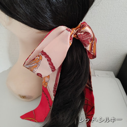 大人可愛いチェック柄立体ぷっくり おリボンバレッタ M 3色2種類