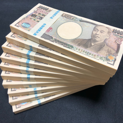 100万円 札束 5束 ダミー 金融機関共通 文字入り リアル に作られた
