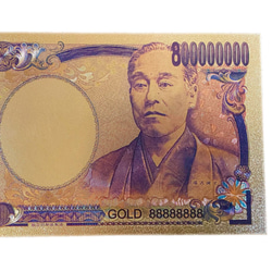 8億円 ゴールド 2枚セット 24k お金 2枚目の画像