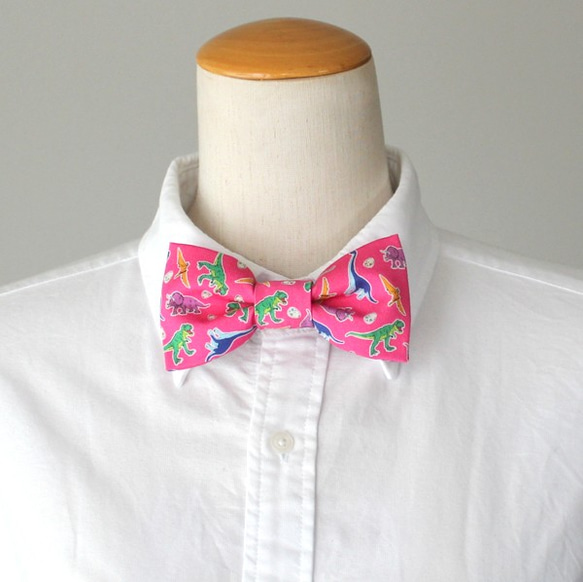 DINOSAUR PINK 蝶ネクタイ 1枚目の画像