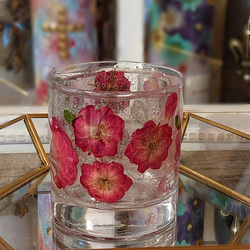 バラのグラスキャンドルホルダー&バラのボタニカルキャンドルGift set 5枚目の画像