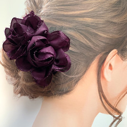 黒薔薇の円形ヘッドドレス ヘッドドレス（アクセサリー
