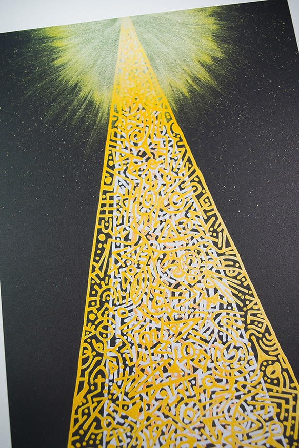 ヒーリングアートプリント「絆の光」[A5] 2枚目の画像