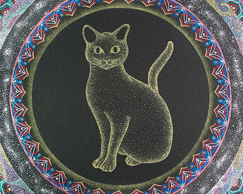 曼荼羅　ネパール　原画 ネパール曼荼羅画 絵師06