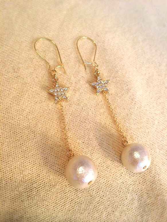 スタージュエリーパールピアス