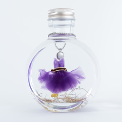 プリンセスハーバリウム (カーネーションドレス/紫) 2枚目の画像