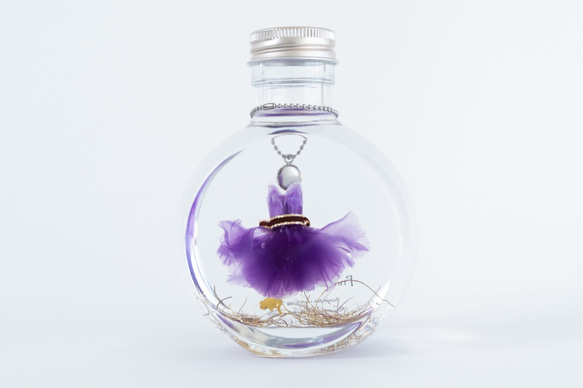 プリンセスハーバリウム (カーネーションドレス/紫) 2枚目の画像