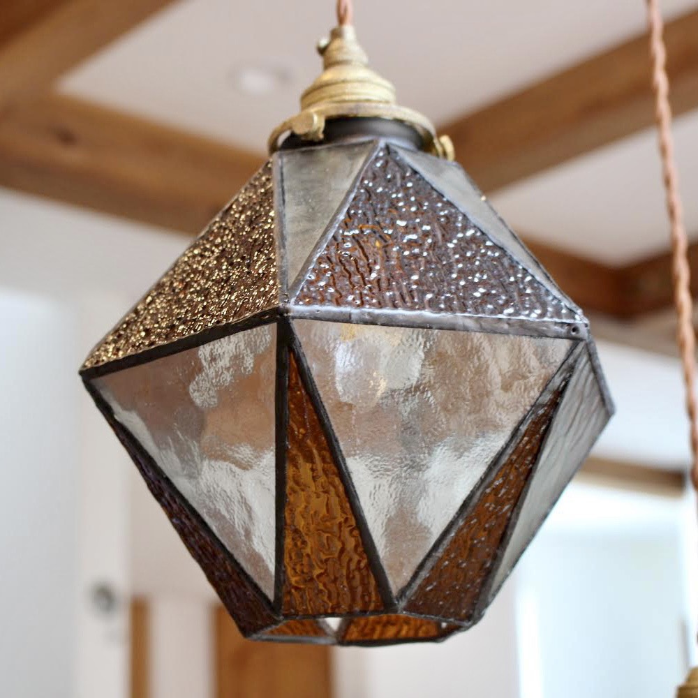 レトロなペンダントライト【アンバー】☆受注生産☆