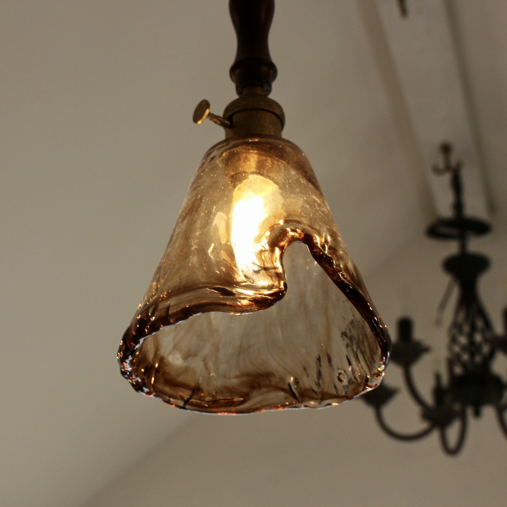 ペンダントライト　ガラスシェード ペンダントライト シェード ガラスシェード単品 【※電球