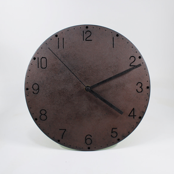 古塗装のモルタル掛け時計（コッパーベース） 1枚目の画像