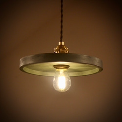 【ブロンズグリーン】モルタルシェードのpendant lamp ★受注生産★ 1枚目の画像