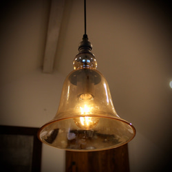 【古塗装】曲線が美しいアンティーク調のpendant lamp 1枚目の画像