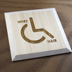 免運費輪椅標誌板WHEELC（P） 第1張的照片