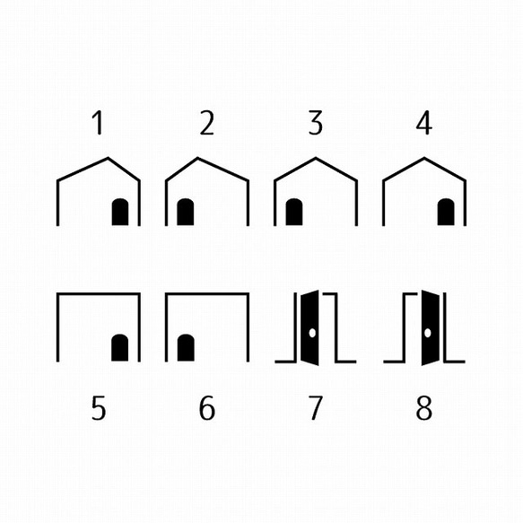 表札　ホワイトシャビー仕上げ 5枚目の画像