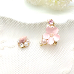 さくらとパール・ビジューのイヤーカフとイヤリング/ピアス