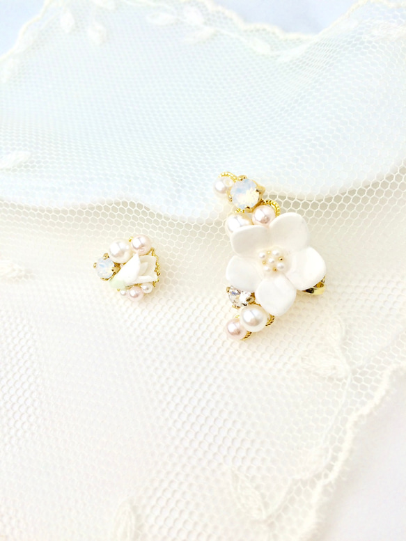 大人っぽ♡リトルウッズ ピアス/イヤリング✩.*˚ カラフル薔薇ビジュー