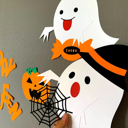 壁面装飾】おばけのハロウィンパーティーセット 雑貨・その他 party