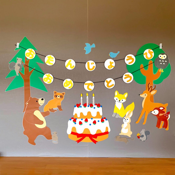 【壁面装飾】大きなバースデーケーキ 7枚目の画像