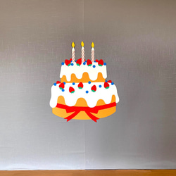 【壁面装飾】大きなバースデーケーキ 8枚目の画像