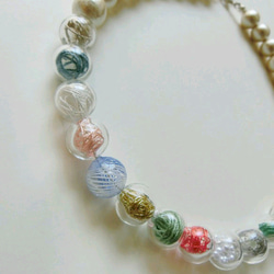 glass pearl necklace  ito 3枚目の画像