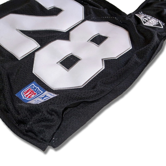 リメイク NFLゲームシャツ マーケットバッグ | ブラック 4枚目の画像