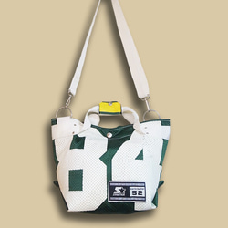 リメイク NFLゲームシャツ トートバッグ -"84"/Green 6枚目の画像
