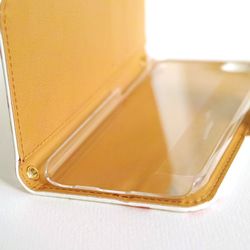 [與iPhone GALAXY Xperia等型號兼容]帶有水彩筆記本型卡片袋“ Sankirai”的保護套 第5張的照片