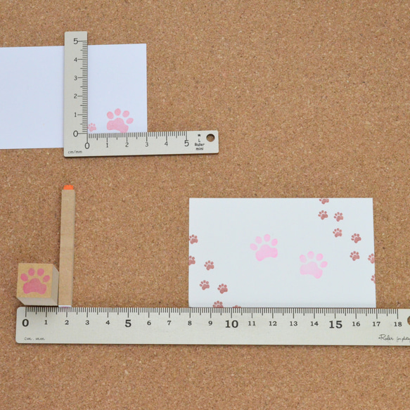 ねこの肉球 スタンプ/小さいはんこセット ねこのはんこ 4枚目の画像