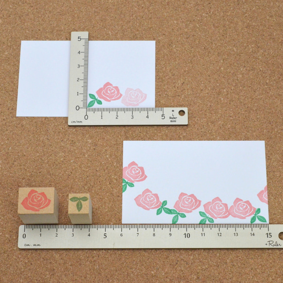 お花はんこ-薔薇 バラのはんこ 6枚目の画像