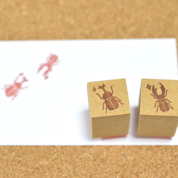 昆虫はんこ-カブトムシとクワガタムシ 1枚目の画像
