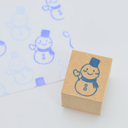 可愛い 雪だるまのはんこ　冬のはんこ 1枚目の画像