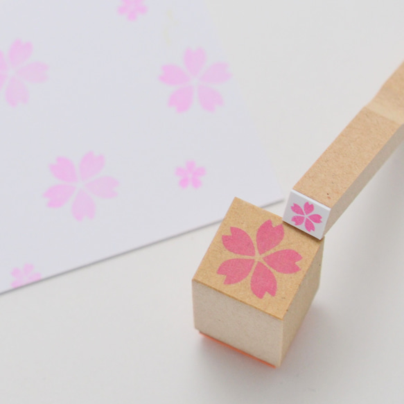 さくら はんこ-桜とミニミニ桜のはんこ 1枚目の画像