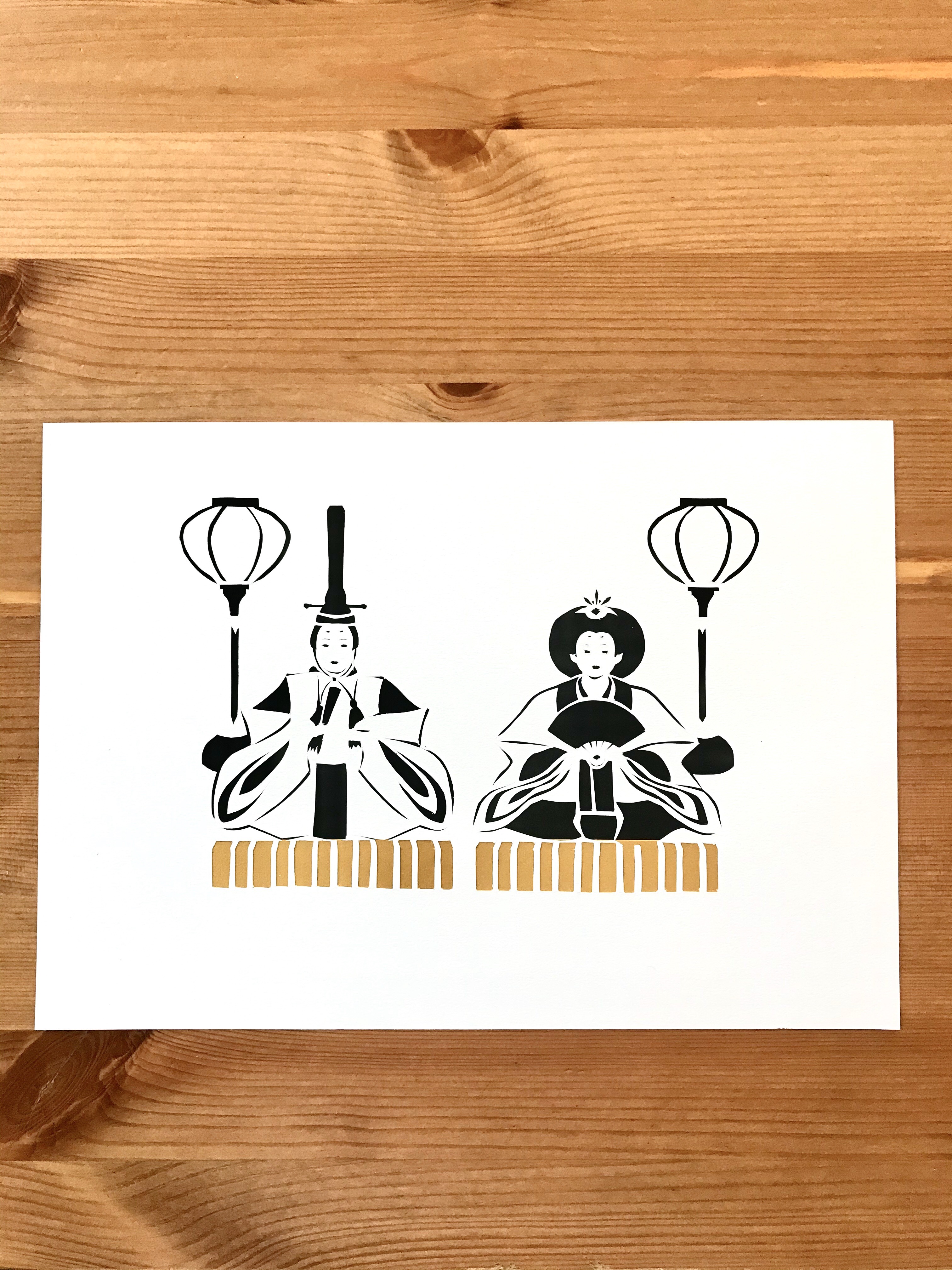 真作/大江良起/雛図/佳美比奈/ひなまつり/桃の節句/名家伝来/AE-129