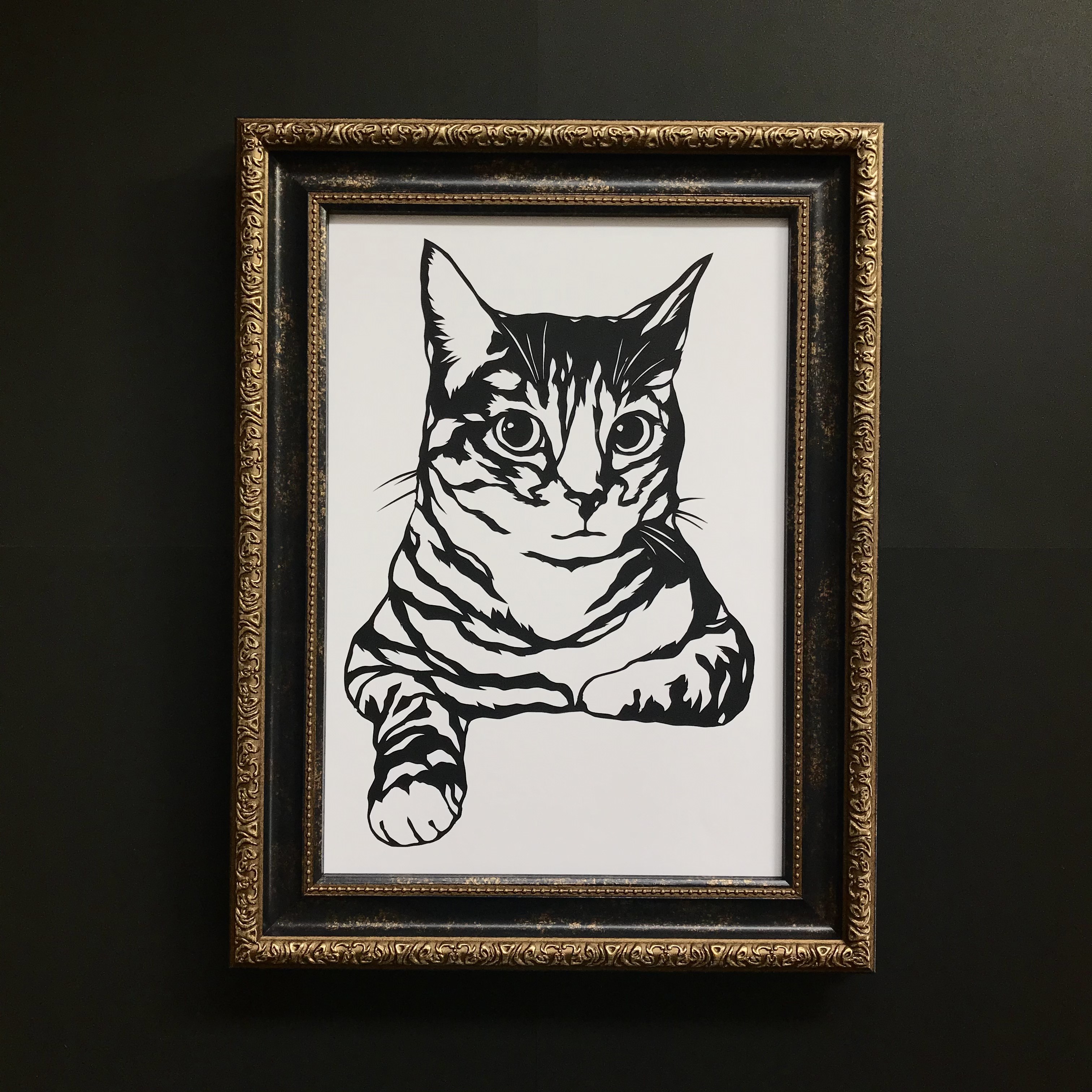 切り絵の一閑張り「ペルシャ猫」 61682___high.jpg?v=1605854461
