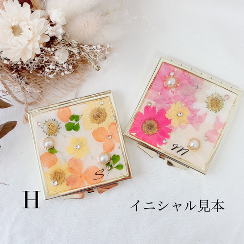 母の日など♡プレゼントに大人気♡押し花コンパクトミラー 鏡 その他