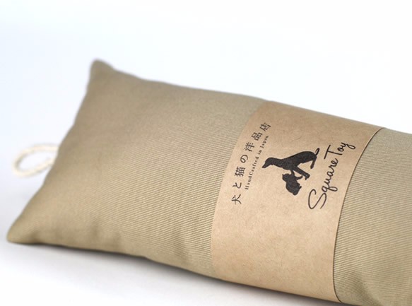 Square Toy｜猫キッカーおもちゃ（チノクロス）※黒のみ 2枚目の画像