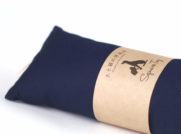 Square Toy｜猫キッカーおもちゃ（チノクロス）※黒のみ 4枚目の画像