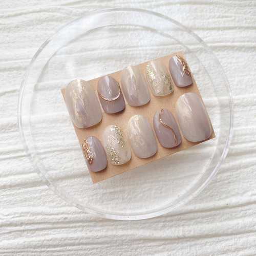 現品限り 最短翌日配送 ネイルチップ ニュアンスネイル 成人式 卒業式