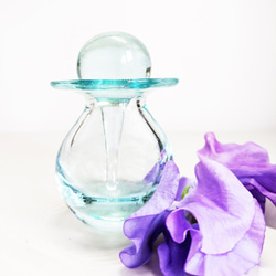 オイル用ガラスボトル（瓶）/単品　スパボトル　ハンドメイドガラス　 香りのティスティングボトル 1枚目の画像