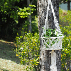 Boho Macrame マクラメプラントハンガー 3枚目の画像