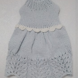 水色のタンクトップドレスセーター（４S-1920) 6枚目の画像