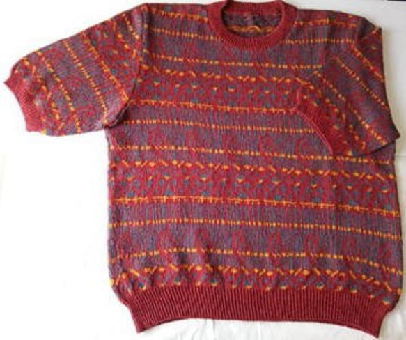 麻混で落ち着いた色合いのセーター（SW-T1） 2枚目の画像