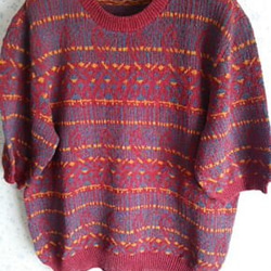 麻混で落ち着いた色合いのセーター（SW-T1） 3枚目の画像