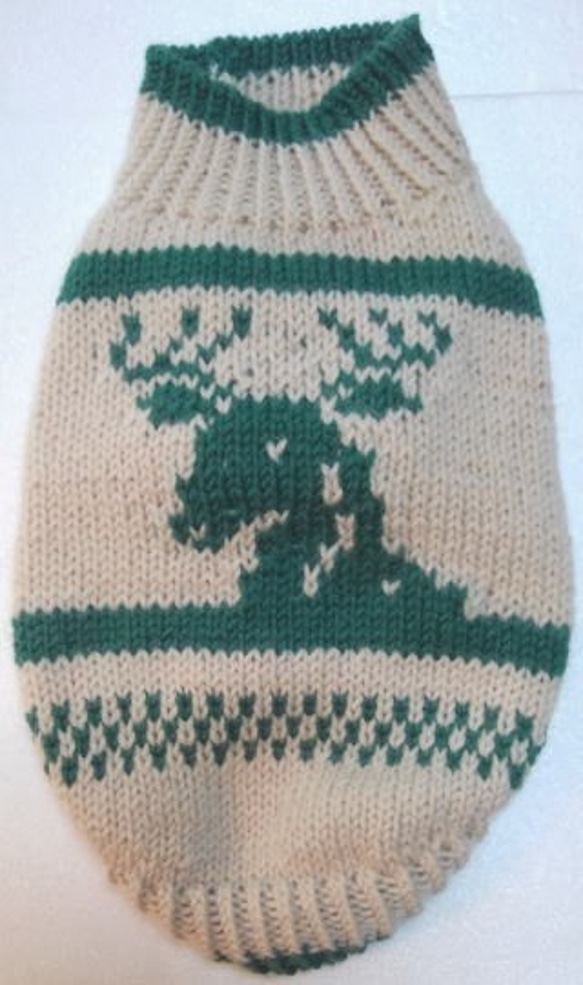 大きなトナカイ柄が素敵なセーター(3S-2137) 2枚目の画像