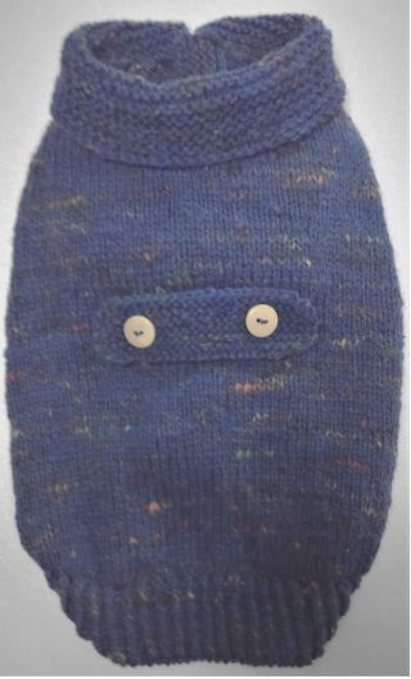ダッフルボタンをチャイナ風につけたセーター(SS-1822) 2枚目の画像