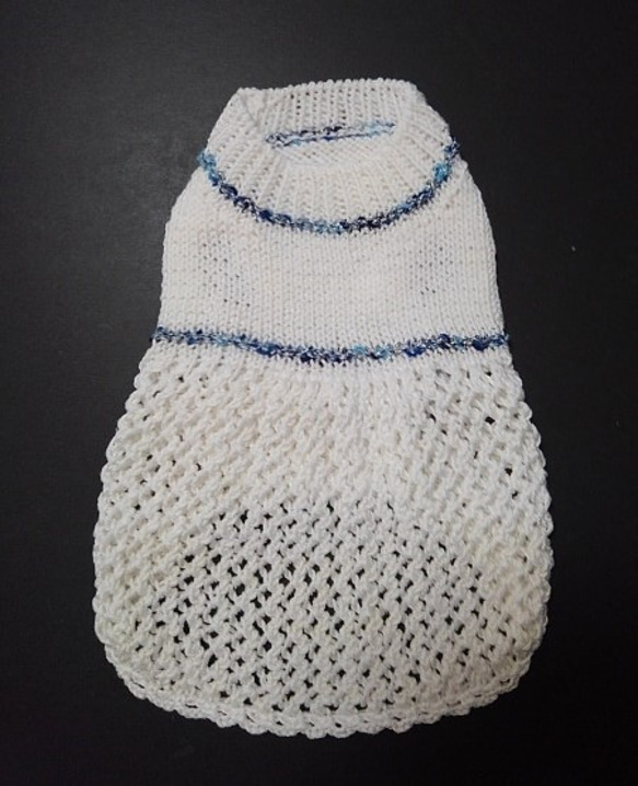 裾のスカート部分が網目状のドレスセーター（４Ｓ－２１５１） 2枚目の画像